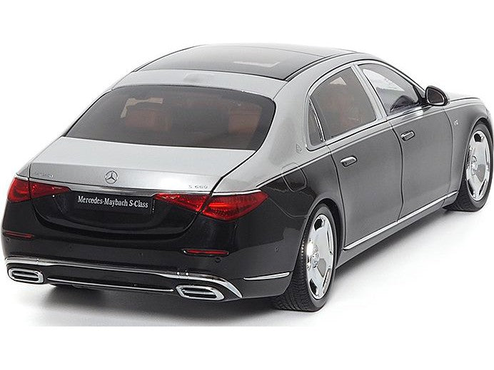 Mercedes-Maybach S Class 2021 Hightech Silver/Obsidian Black - 1:18 Scale Diecast Model Car-Almost Real-Diecast Model Centre