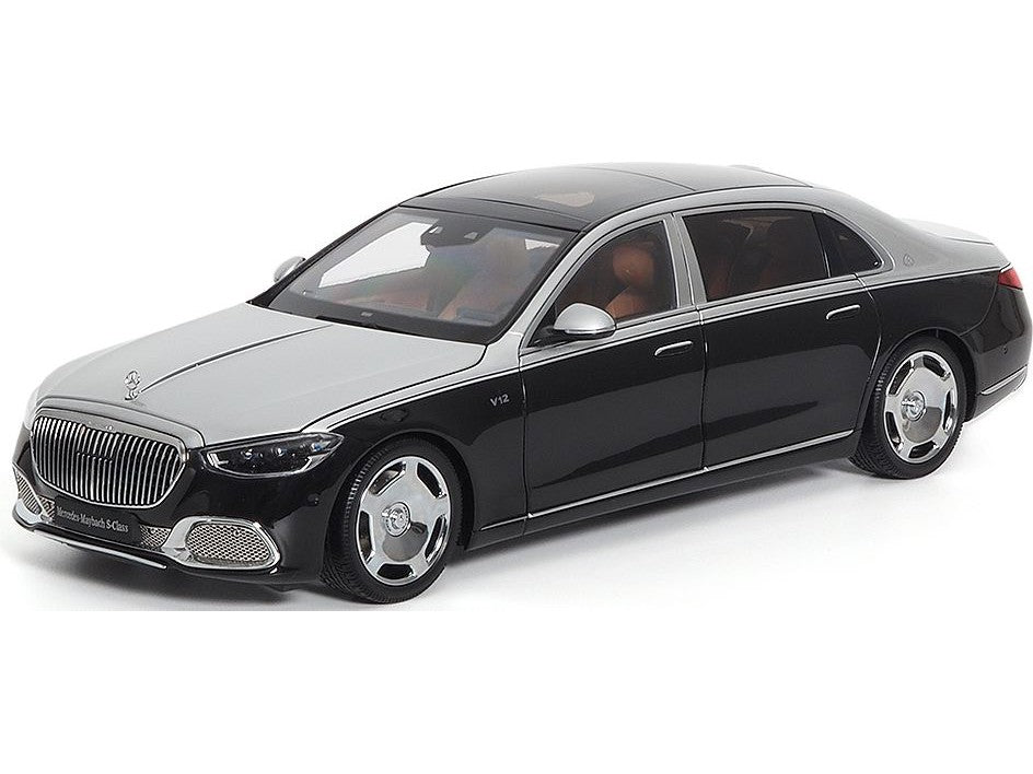 Mercedes-Maybach S Class 2021 Hightech Silver/Obsidian Black - 1:18 Scale Diecast Model Car-Almost Real-Diecast Model Centre