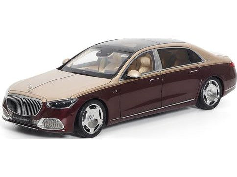 Mercedes-Maybach S Class 2021 Kalahari Gold/Rubellite Red - 1:18 Scale Diecast Model Car-Almost Real-Diecast Model Centre