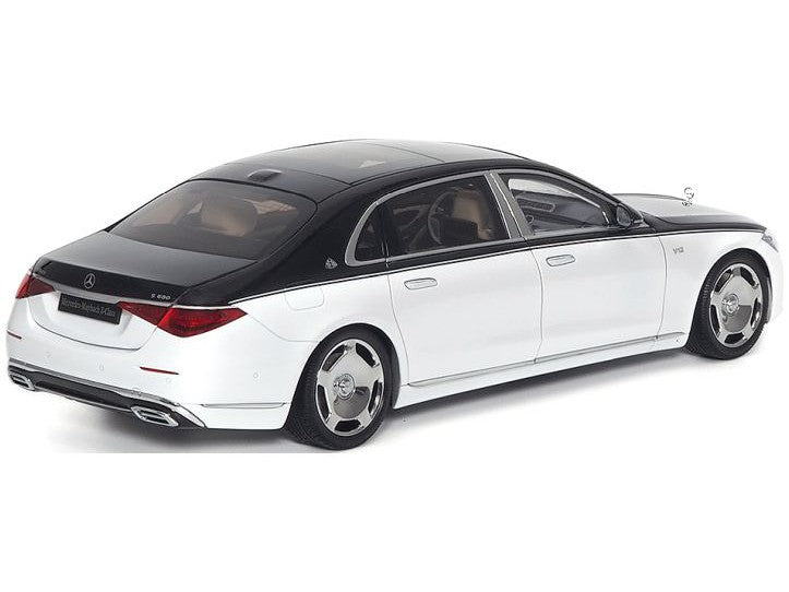 Mercedes-Maybach S Class 2021 Obsidian Black/Diamond White - 1:18 Scale Diecast Model Car-Almost Real-Diecast Model Centre
