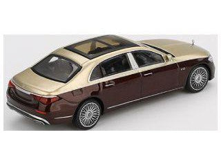 Mercedes-Maybach S680 gold/dark red metallic - 1:64 Scale Model Car-MINI GT-Diecast Model Centre