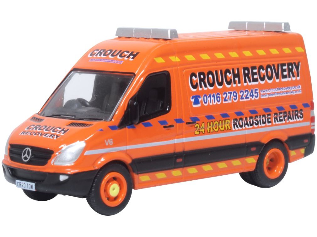 Mercedes Sprinter Crouch Recovery - 1:76 Scale Diecast Model Van-Oxford Diecast-Diecast Model Centre