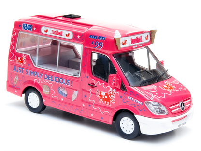 Mercedes Sprinter Whitby Morrison Mondial Tonibell Ice Cream Van - 1:43 Scale Diecast Model-Oxford Diecast-Diecast Model Centre