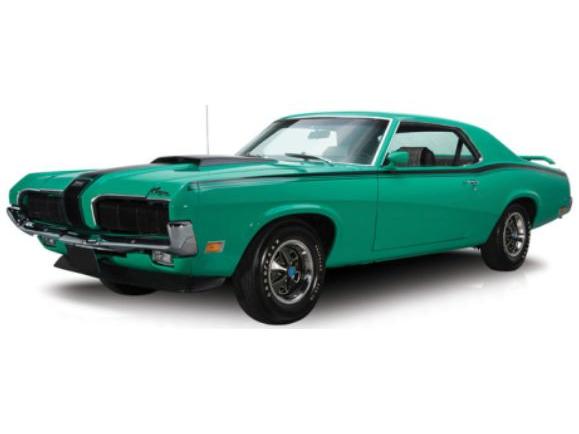 Mercury Cougar Eliminator 428 CJ Green Black 1970 1:43 Scale IXO Diecast Model Car-IXO-Diecast Model Centre