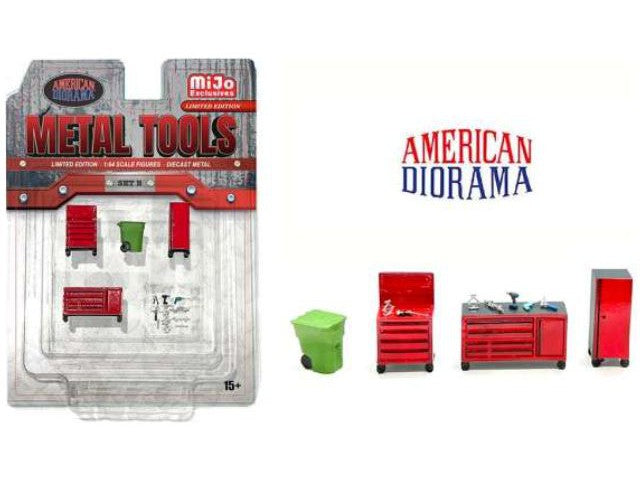 Metal Tools Set - 1:64 Scale Model Accessory-American Diorama-Diecast Model Centre