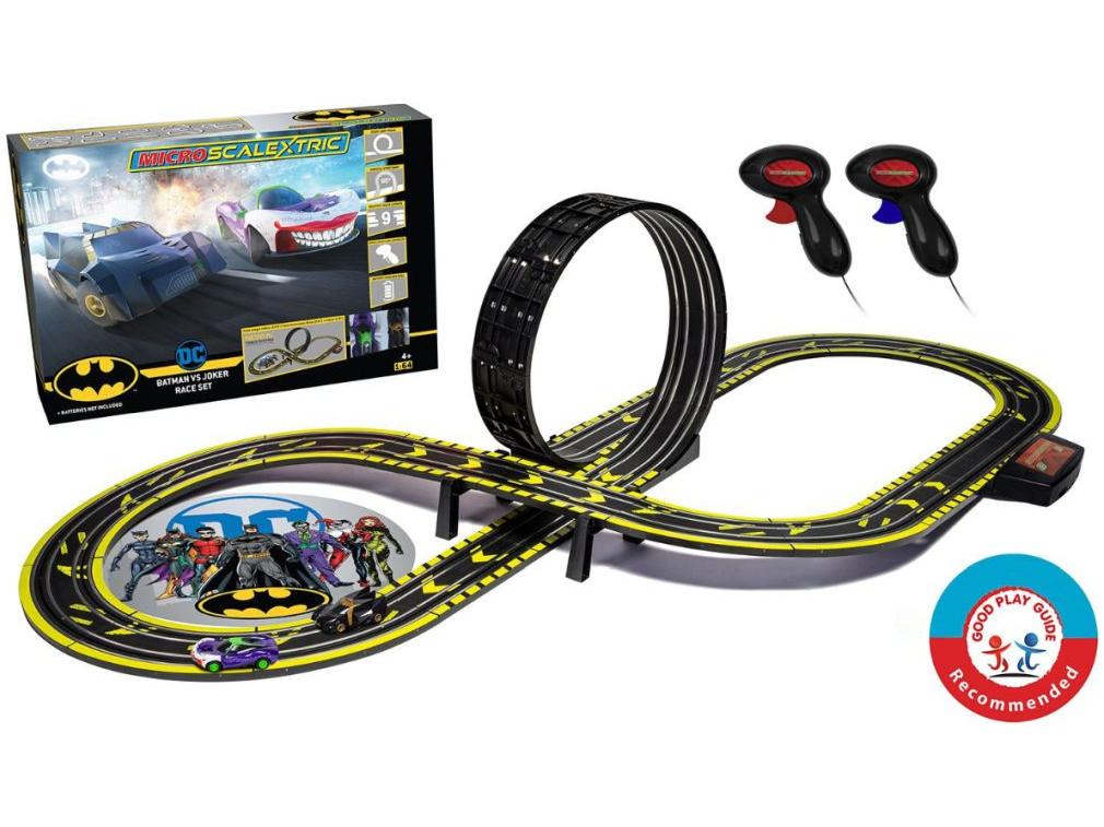 Micro Scalextric Batman vs Joker Set Battery Powered Race Set 1:64 Scale-Scalextric-Diecast Model Centre