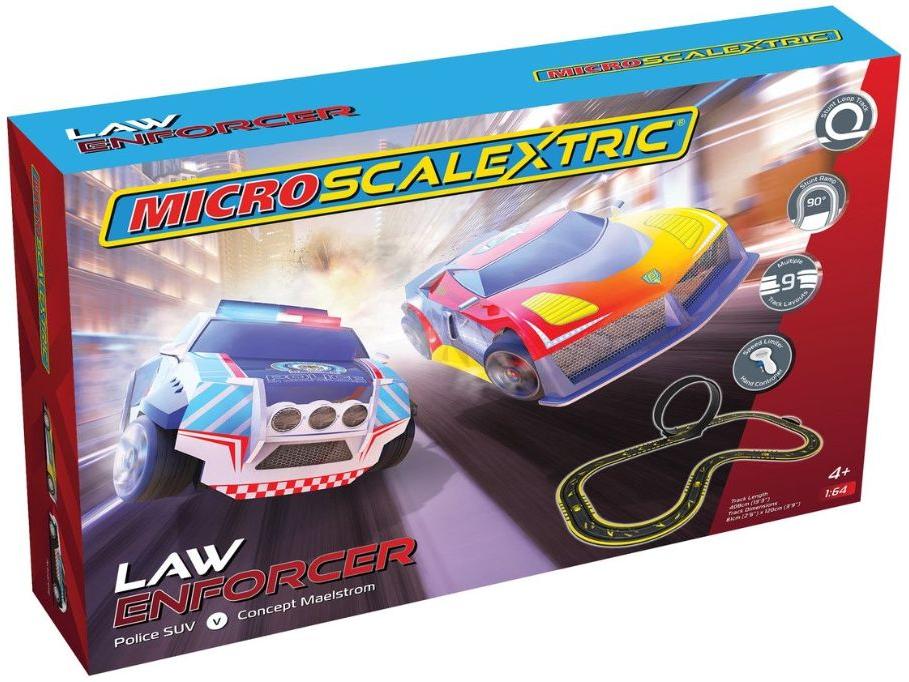 Micro Scalextric Law Enforcer Mains Powered Race Set 1:64 Scale-Scalextric-Diecast Model Centre