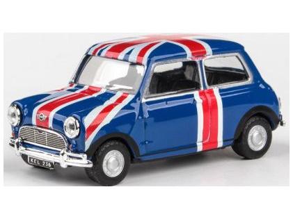 Mini Blue w/Union Jack 1:43 Scale Diecast Model Car – Cararama-Cararama-Diecast Model Centre