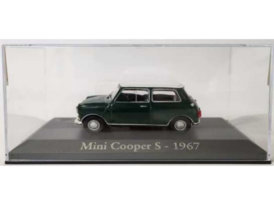 Mini Cooper S 1967 Green/White 1:43 Scale Unbranded Diecast Model-Unbranded-Diecast Model Centre