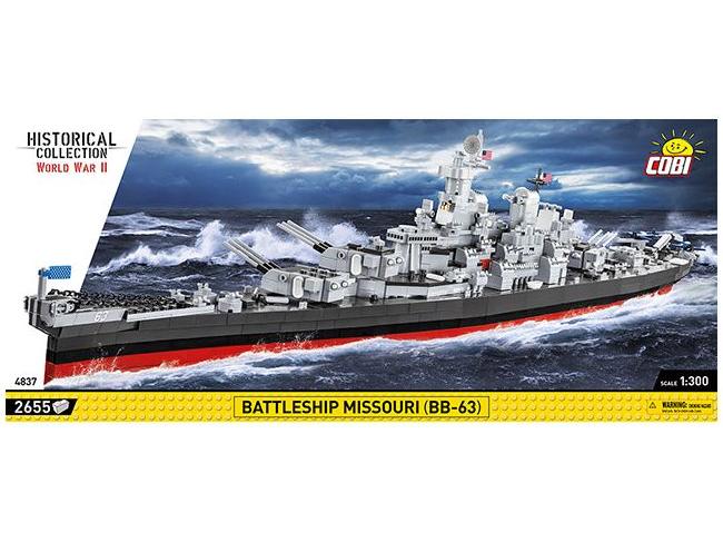 Missouri Battleship WWII (2655 pcs) Cobi Brick Build Kit-Cobi-Diecast Model Centre