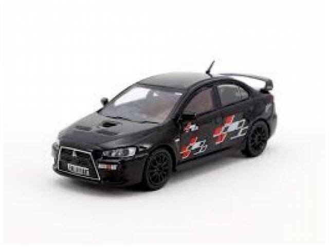Mitsubishi Evo X Ralliart Edition Black 1:64 Scale Tarmac Works Diecast Model-Tarmac Works-Diecast Model Centre