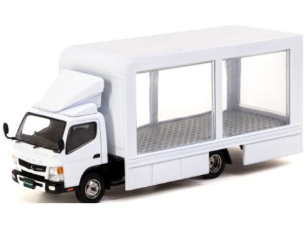Mitsubishi Fuso Canter White Mobile Display Truck 1:64 Scale Tarmac Works Diecast Model-Tarmac Works-Diecast Model Centre