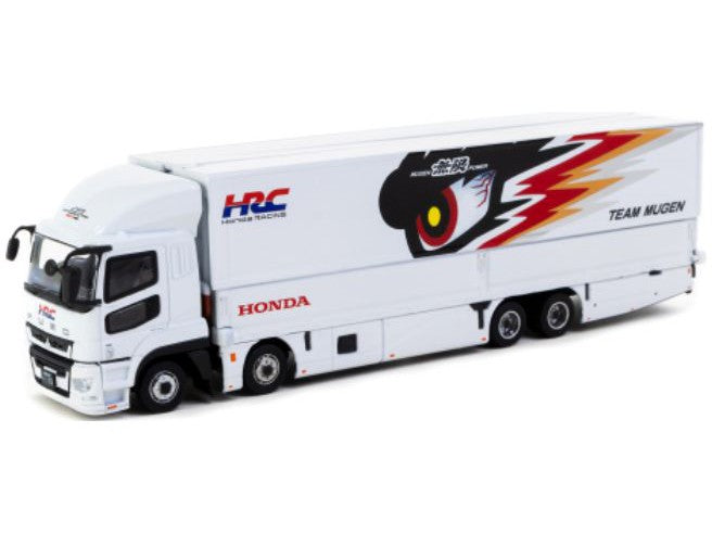 Mitsubishi Fuso Super Great Transporter HRC Team Mugen - 1:64 Scale Model Truck-Tarmac Works-Diecast Model Centre