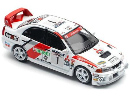 Mitsubishi Lancer EVO IV #1 Makinen Winner Rallye Catalunya 1997 1:64 Scale Pop Race Diecast Model-Pop Race-Diecast Model Centre