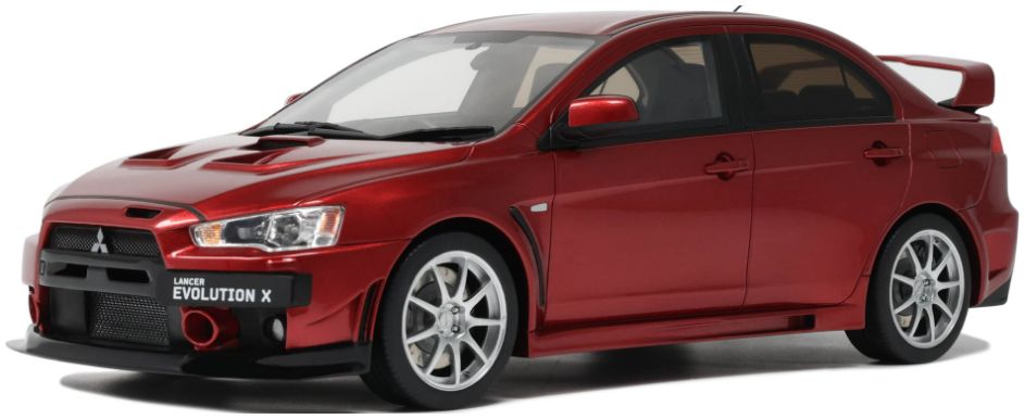 Mitsubishi Lancer EVO X FQ 400 2012 Red 1:18 Scale OttOmobile Resin Model-OttOmobile-Diecast Model Centre