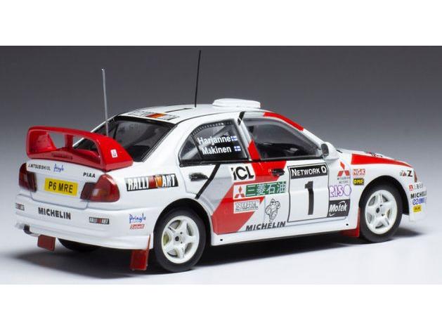Mitsubishi Lancer Evo IV #1 Rallye WM 1997 25th RAC Anniversary T.M kinen/S.Harjanne 1:43 Scale IXO Diecast Model Car-IXO-Diecast Model Centre