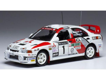Mitsubishi Lancer Evo IV #1 Rallye WM 1997 25th RAC Anniversary T.M kinen/S.Harjanne 1:43 Scale IXO Diecast Model Car-IXO-Diecast Model Centre