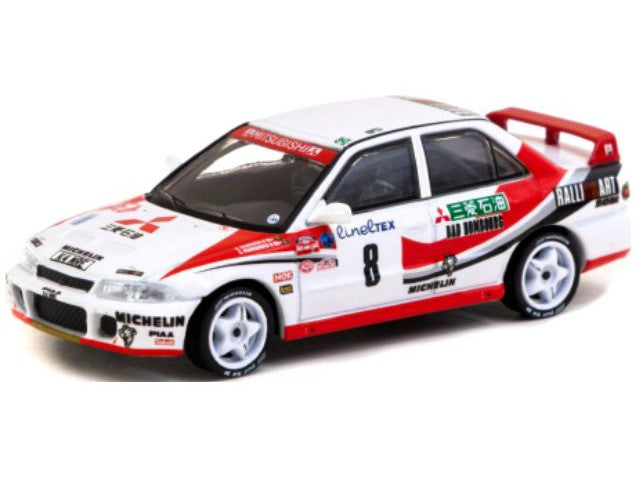 Mitsubishi Lancer Evolution I #8 4th Rallye Monte Carlo 1993 Eriksson/Parmander - 1:64 Scale Model Car-Tarmac Works-Diecast Model Centre