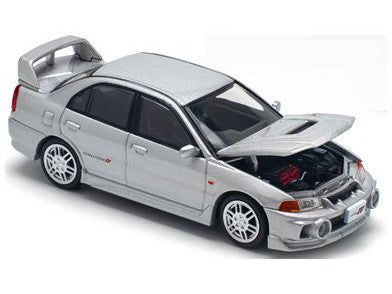 Mitsubishi Lancer Evolution IV Steel Silver - 1:64 Pop Race