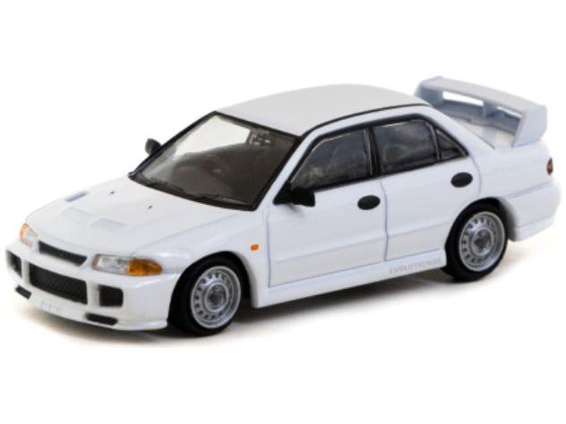 Mitsubishi Lancer RS EVO III White 1:64 Scale Tarmac Works Diecast Model-Tarmac Works-Diecast Model Centre