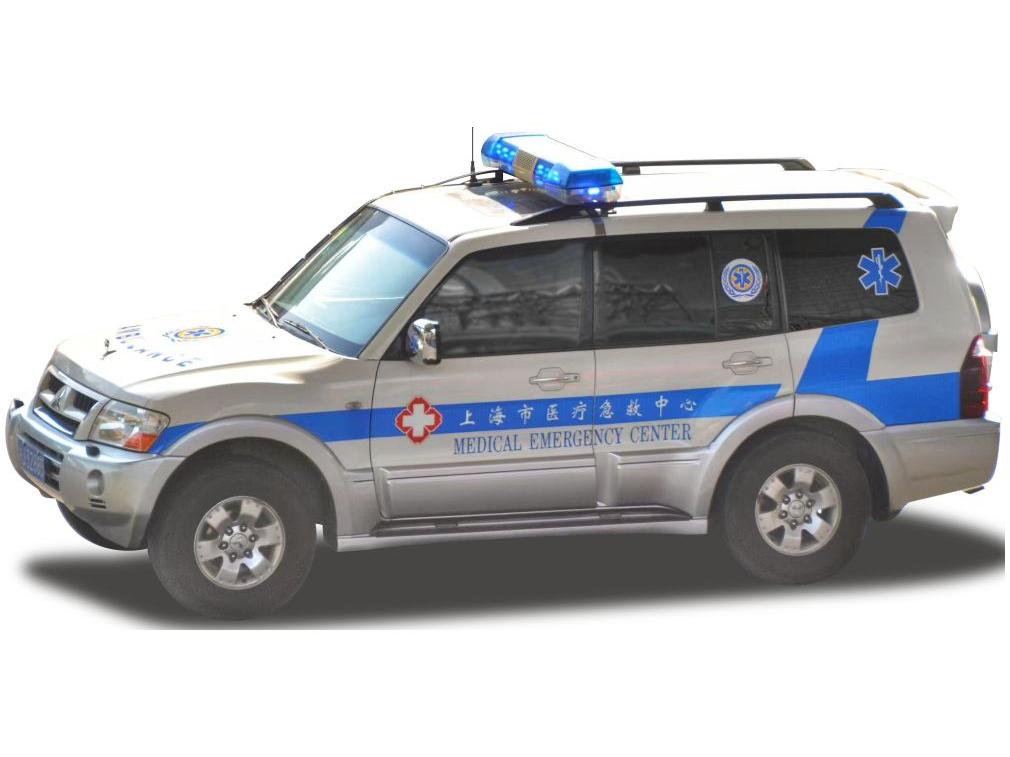 Mitsubishi Pajero V73 Shanghai Medical Emergency Center 1:18 Scale Sun Star Diecast Model Car-Sun Star-Diecast Model Centre