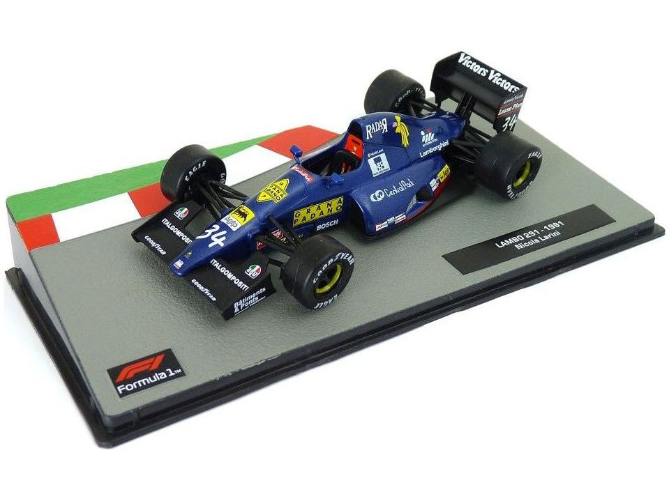 Modena Team Lambo 291 #34 F1 1991 Nicola Larini - 1:43 Scale Model Car-Unbranded-Diecast Model Centre