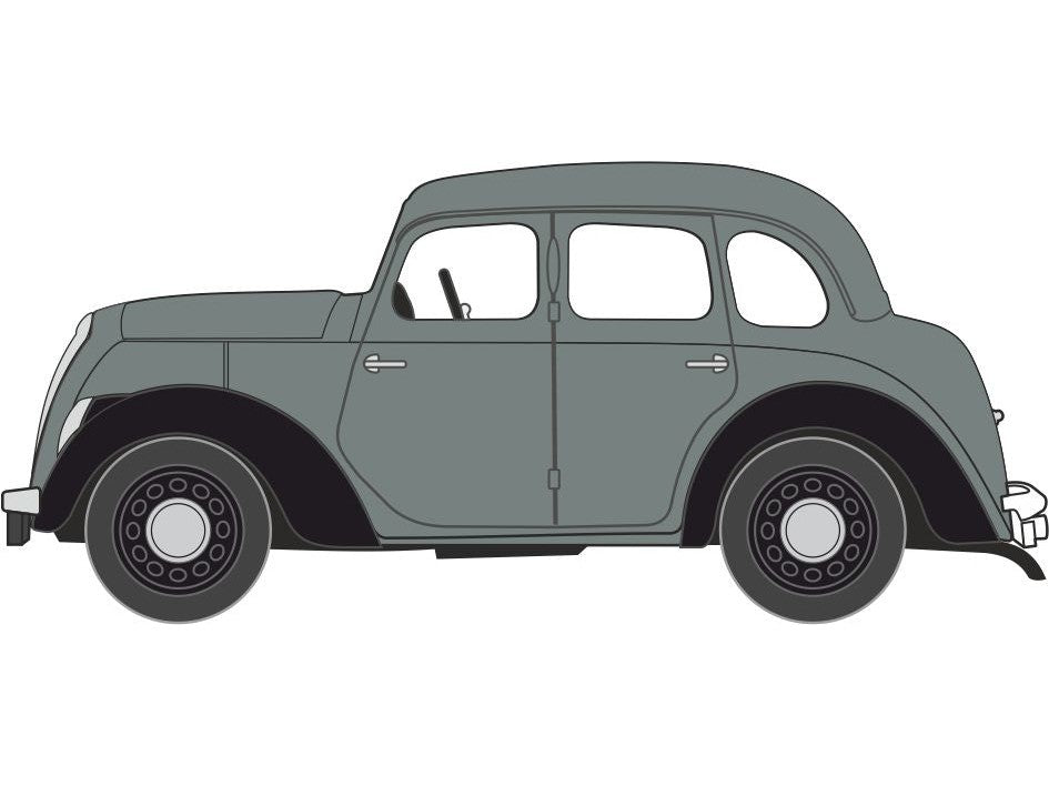 Morris Eight E Saloon grey - 1:76 Scale Diecast Model Car-Oxford Diecast-Diecast Model Centre