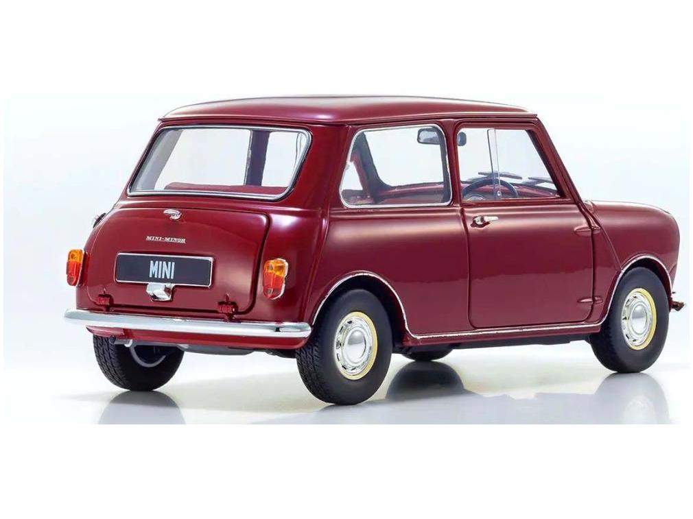 Morris Mini-Minor Cherry Red 1:18 Scale Diecast Model Car – Kyosho-Kyosho-Diecast Model Centre