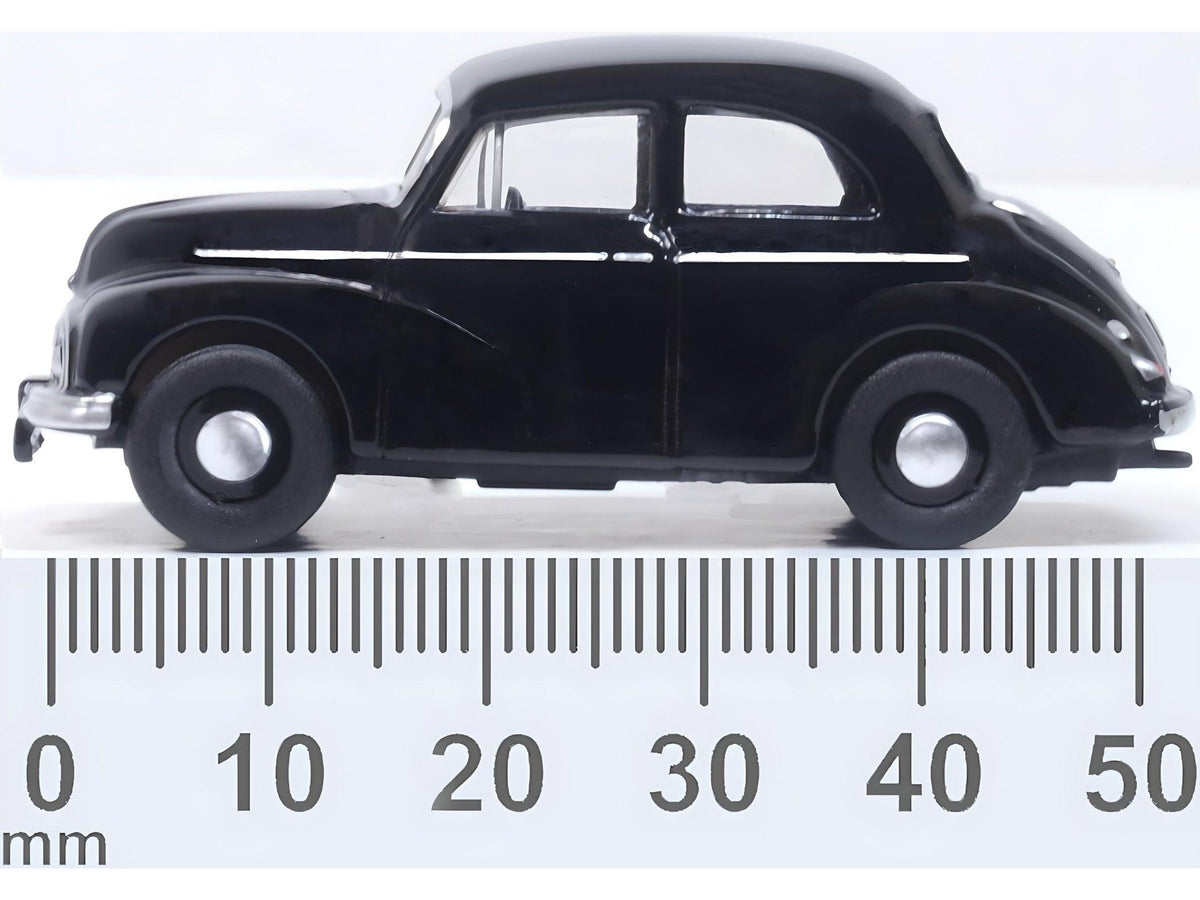 Morris Minor MMS Saloon Black 1:76 Scale Diecast Car – Oxford Diecast-Oxford Diecast-Diecast Model Centre