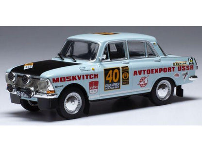Moskwitsch 412 #40 Rally London/Mexico 1970 S.Tenishev/V.Kislykh 1:43 Scale IXO Diecast Model Car-IXO-Diecast Model Centre