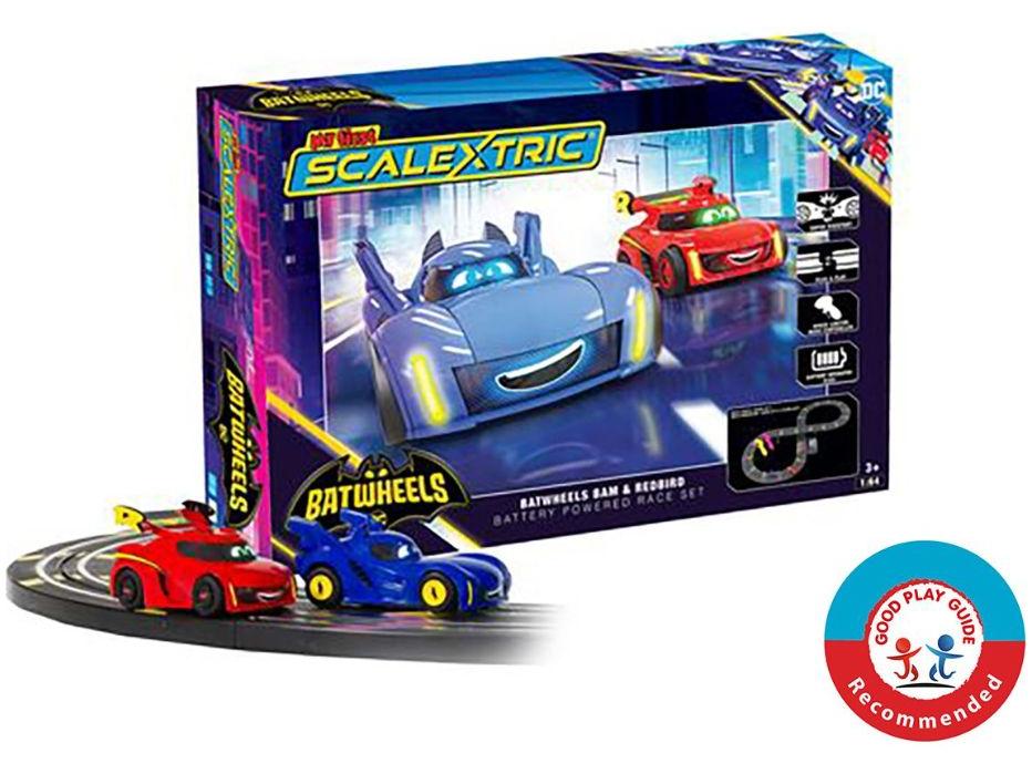 My First Scalextric Batwheels Batman vs Robin Battery Powered Race Set 1:64 Scale-Scalextric-Diecast Model Centre