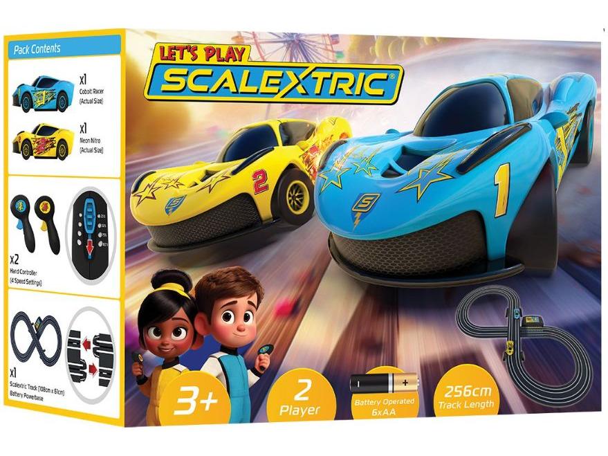 My First Scalextric Let's Play! Battery Powered Race Set 1:64 Scale-Scalextric-Diecast Model Centre