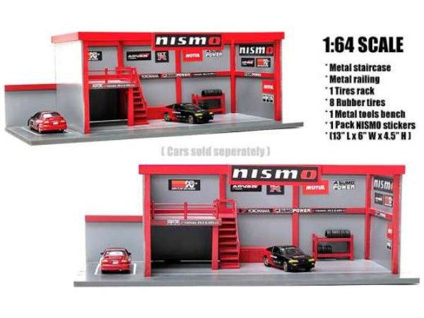 NISMO Garage - 1:64 Scale Diorama-American Diorama-Diecast Model Centre