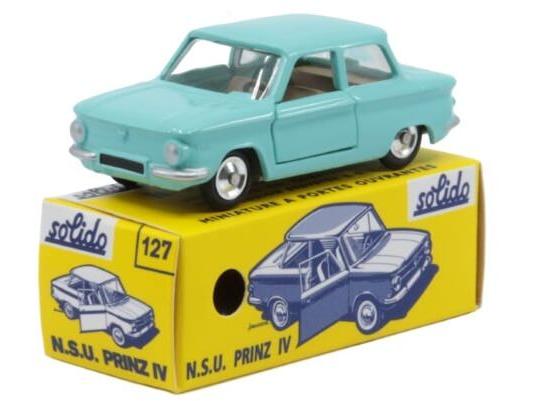 NSU Prinz IV Turquoise 1:43 Scale Solido Diecast Model-Solido-Diecast Model Centre