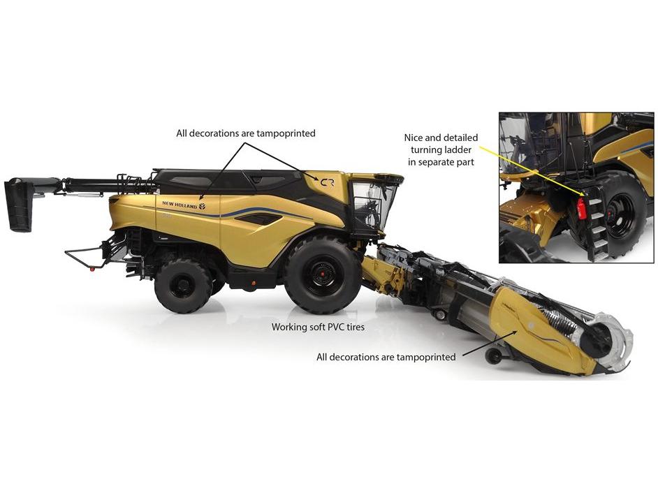 New Holland CR11 Tractor Gold Show Edition Agritechnica 2023 1:32 Scale Universal Hobbies Diecast Model-Universal Hobbies-Diecast Model Centre