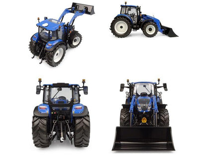 New Holland T5.120 Dual Command Tractor w/Front Loader 655 LU 2025 1:32 Scale Universal Hobbies Diecast Model-Universal Hobbies-Diecast Model Centre