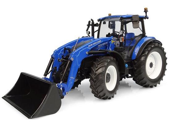 New Holland T5.120 Dual Command Tractor w/Front Loader 655 LU 2025 1:32 Scale Universal Hobbies Diecast Model-Universal Hobbies-Diecast Model Centre