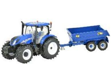 New Holland T6 Tractor w/Trailer Play Set 1:32 Scale Britains-Britains-Diecast Model Centre