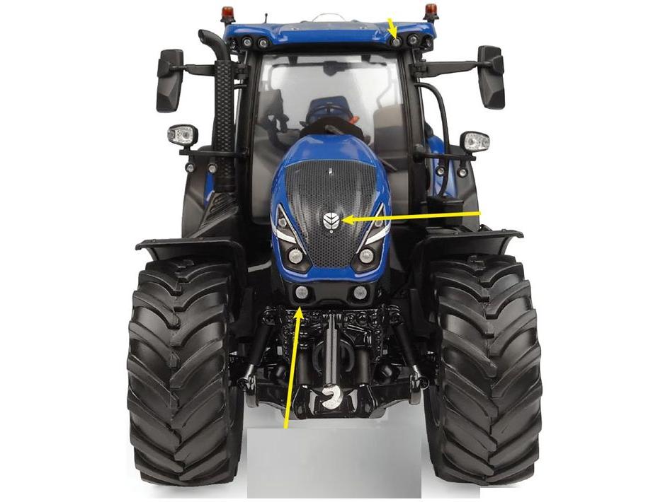 New Holland T7.210 Dynamic Tractor Blue 1:32 Scale Universal Hobbies Diecast Model-Universal Hobbies-Diecast Model Centre