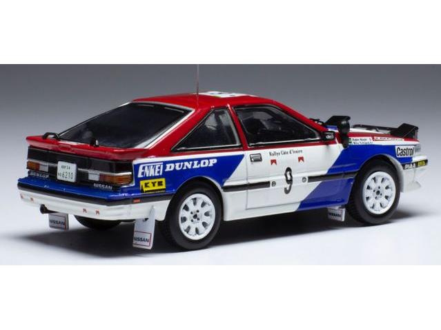 Nissan 200 SX #9 Rallye Cote d Ivoire 1987 Kirkland/NIxon 1:43 Scale IXO Diecast Model Car-IXO-Diecast Model Centre