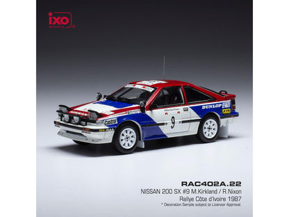 Nissan 200 SX #9 Rallye Cote d Ivoire 1987 Kirkland/NIxon 1:43 Scale IXO Diecast Model Car-IXO-Diecast Model Centre