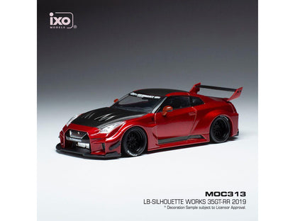 Nissan 35GT-RR LB-Silhouette Works GT Red 2019 Basis GT-R (R35) 1:43 Scale IXO Diecast Model Car-IXO-Diecast Model Centre