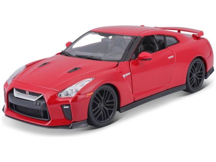 Nissan GT-R 2017 Red 1:24 Scale Bburago Diecast Model Car