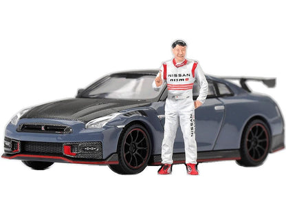 Nissan GT-R NISMO 2024 Tsukuba Production Car Record + Figure Matsuda Collection RHD 1:64 Scale Diecast Car – MINI GT-MINI GT-Diecast Model Centre