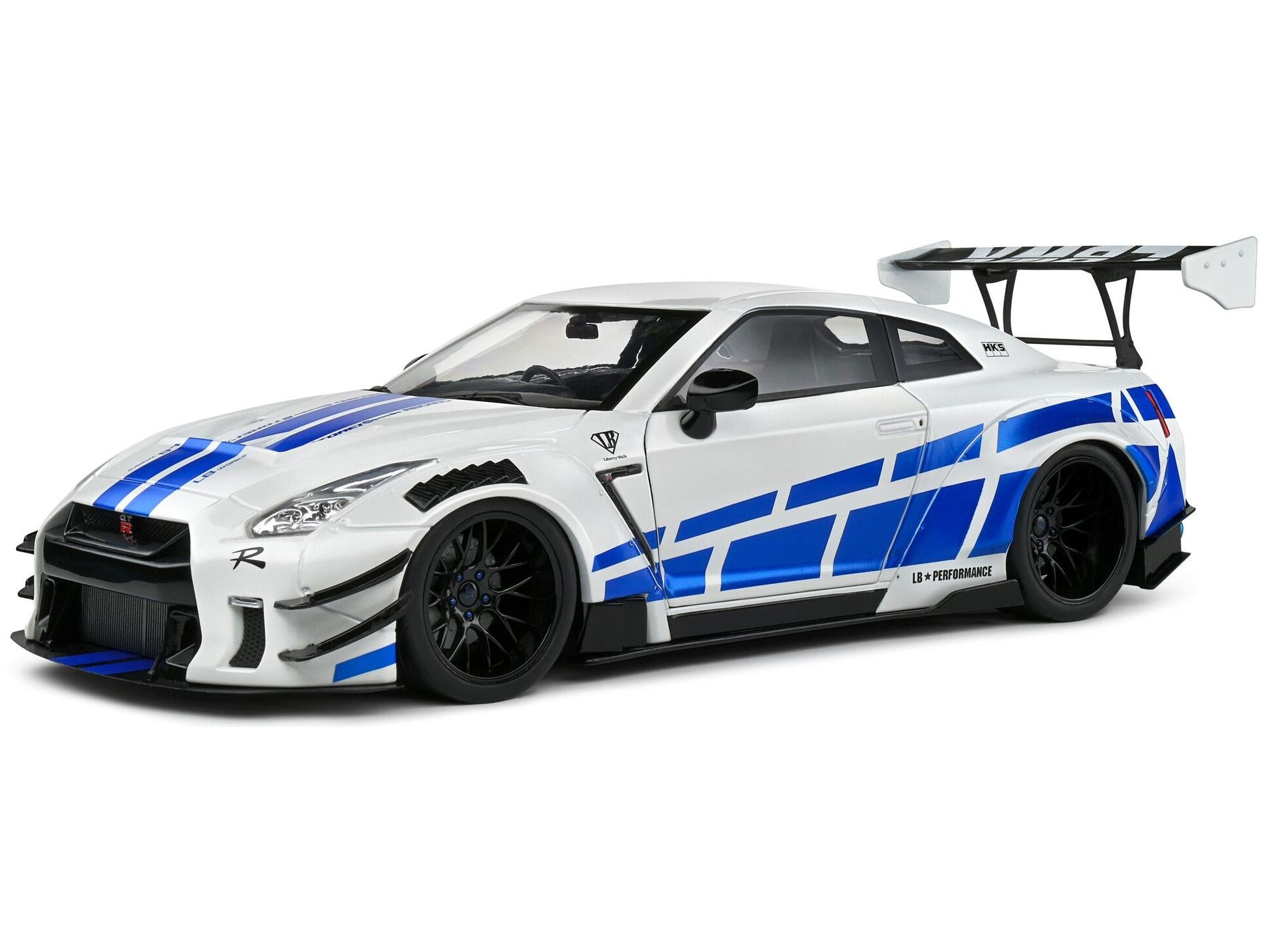 Nissan GT-R (R35) w/Liberty Walk Body Kit 2.0 2024 1:18 Scale Solido Diecast Model-Solido-Diecast Model Centre
