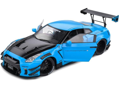Nissan GT-R (R35) w/Liberty Walk Body Kit 2.0 Baby Blue 2024 1:18 Scale Diecast Model Car – Solido-Solido-Diecast Model Centre