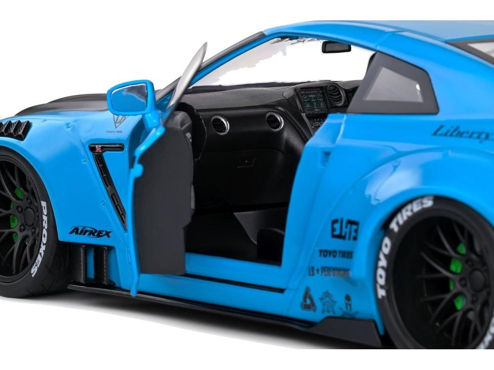 Nissan GT-R (R35) w/Liberty Walk Body Kit 2.0 Baby Blue 2024 1:18 Scale Diecast Model Car – Solido-Solido-Diecast Model Centre