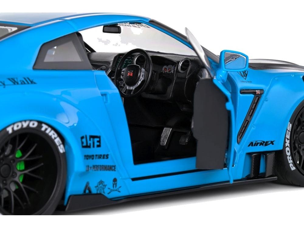 Nissan GT-R (R35) w/Liberty Walk Body Kit 2.0 Baby Blue 2024 1:18 Scale Diecast Model Car – Solido-Solido-Diecast Model Centre