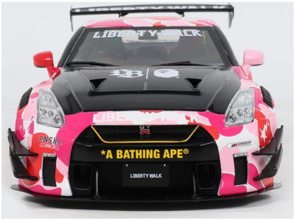 Nissan GT-R (R35) w/Liberty Walk Body Kit 2.0 Pink Camo 2025 1:18 Scale Solido Diecast Model Car-Solido-Diecast Model Centre