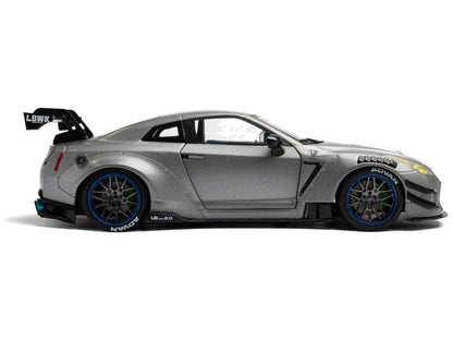 Nissan GT-R (R35) w/Liberty Walk Body Kit 2.0 Silver 2023 1:18 Scale Diecast Model Car – Solido-Solido-Diecast Model Centre